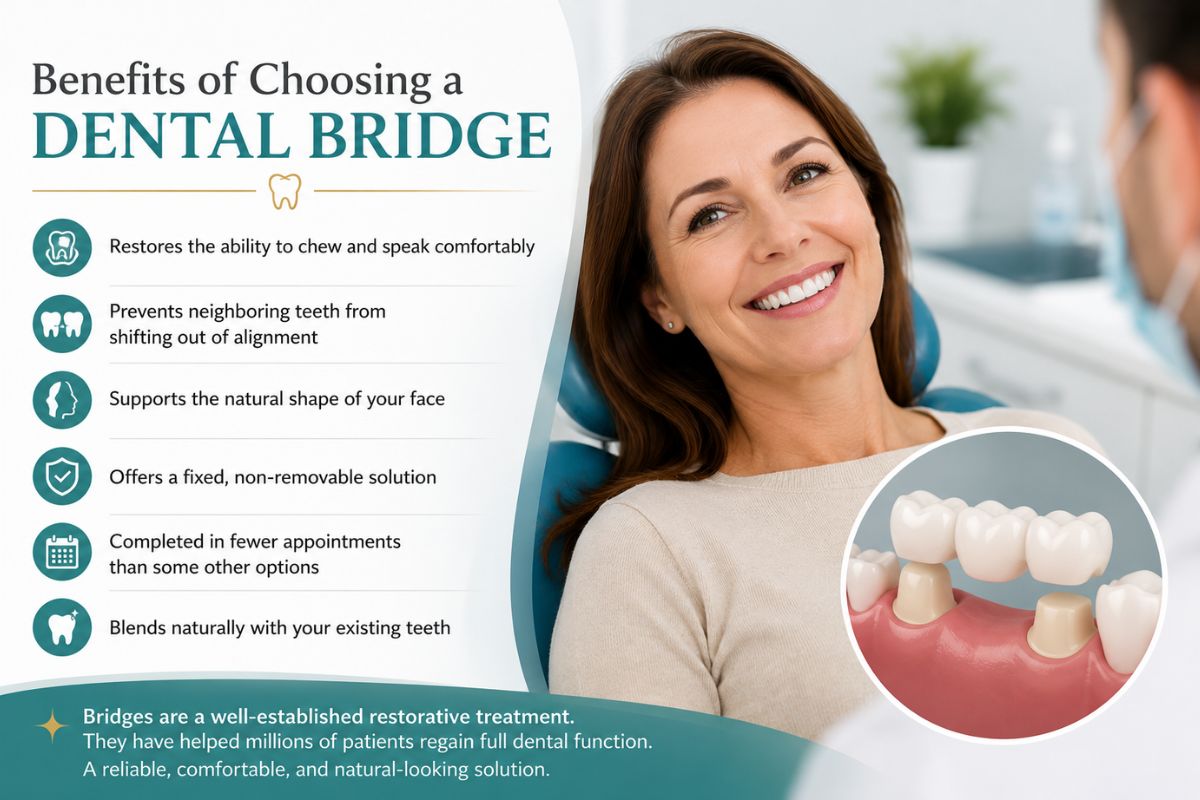 Benefits of Dental Bridges- Luker Dental - Greeley